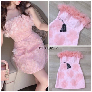 Code :  ST20755-1 เดรสไปงานแต่ง เดรสแต่งดอกไม้ งานป้าย Stylista