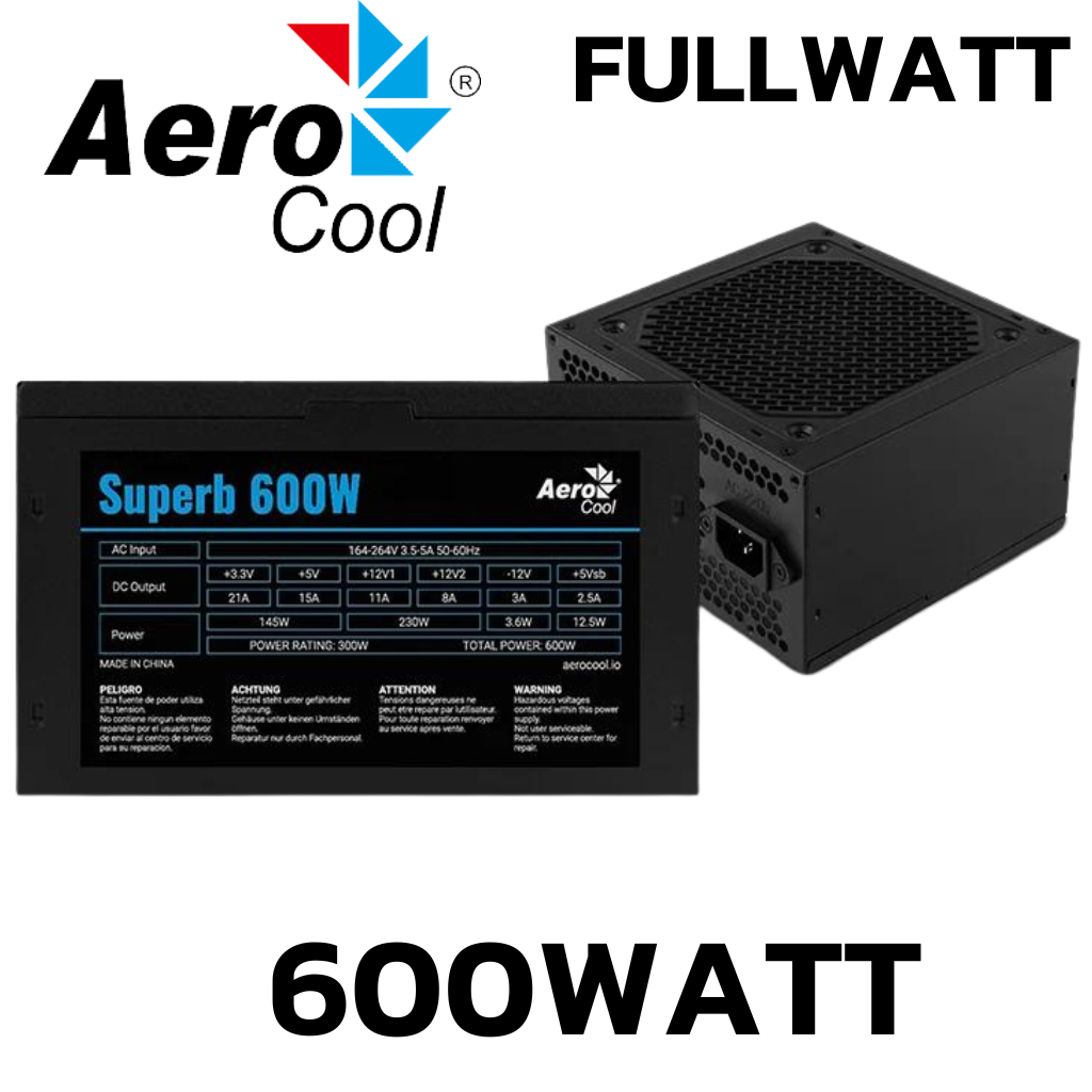 POWER SUPPLY (FULL) 600W AEROCOOL SUPERB