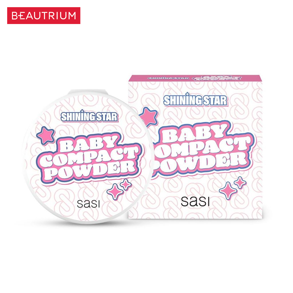SASI Shining Star Baby Compact Powder แป้งสำหรับใบหน้า 8.5g — صورة 3