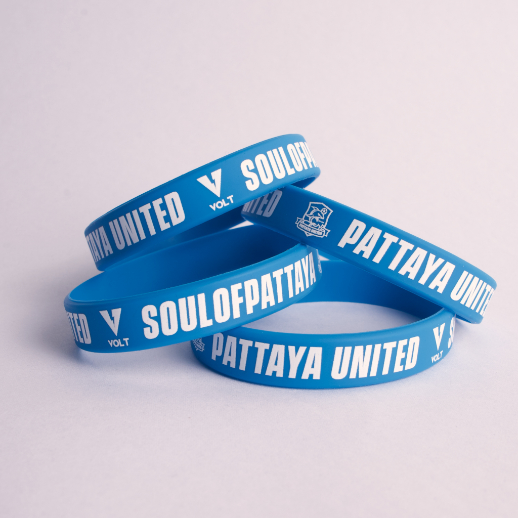 VOLT [สินค้าพร้อมส่ง] ริสแบนด์ พัทยา ยูไนเต็ด สีฟ้า WRISTBAND 001 PATTAYA UNITED BLUE WB-0010