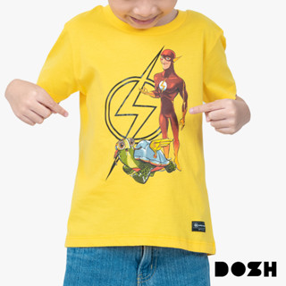 DOSH BOYS T-SHIRTS THE FLASH เสื้อยืด คอกลม แขนสั้น เด็กผู้ชาย DFBT5021-YE