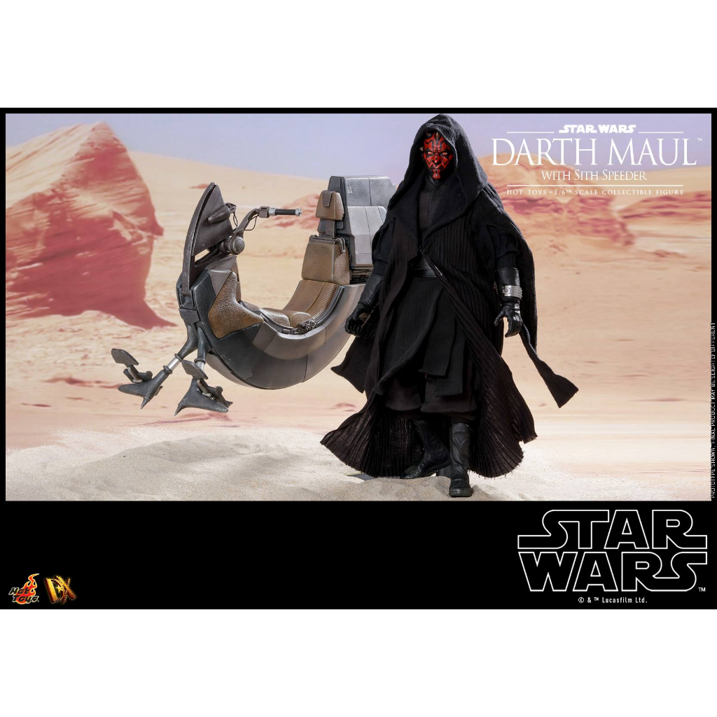 Hot Toys DX17 STAR WARS EPISODE I: THE PHANTOM MENACE - DARTH MAUL WITH SITH SPEEDER