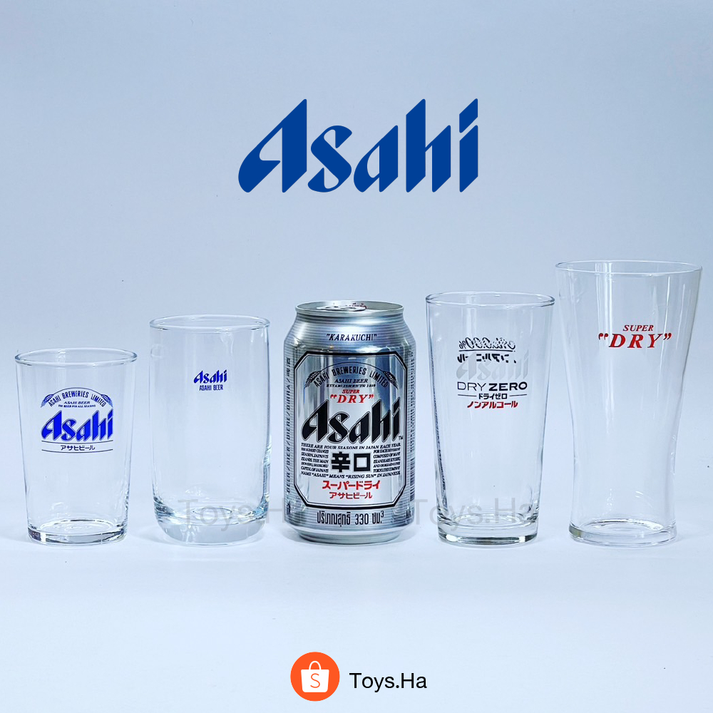 ของแท้! แก้ว Asahi แก้วเบียร์ญี่ปุ่นเล็ก แก้วช็อตเบียร์ญี่ปุ่น แบรนด์ Asahi อาซาฮี ของแท้จากญี่ปุ่น