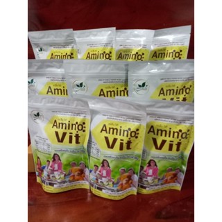 Amino vit (อะมิโนวิค)รสวนิลา10แพ๊ค(100ซอง)