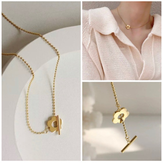 lovely necklace stanless steel |สร้อยคอดอกเดซี่งานน่ารักมาก สแตนเลส ไม่ลอกไม่ดำ งานสวยน่ารัก พร้อมส่งจากไทย🚩