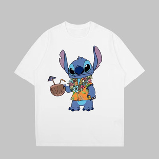 แฟชั่นฤดูร้อนน่ารักเย็บแขนสั้นเสื้อยืด Cute Stitch Short Sleeve T-shirt