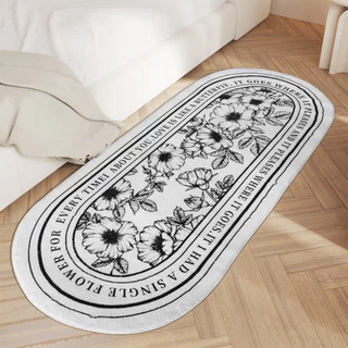 50*120cm พรมเช็ดเท้า พรมปูพื้น สําหรับห้องนอน ห้องนั่งเล่น พรมยาว ขนาดใหญ่ 50x120 ซม.