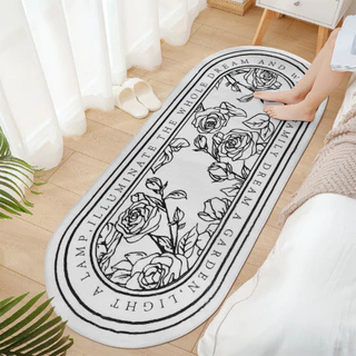 50*120cm พรมเช็ดเท้า พรมปูพื้น สําหรับห้องนอน ห้องนั่งเล่น พรมยาว ขนาดใหญ่ 50x120 ซม.
