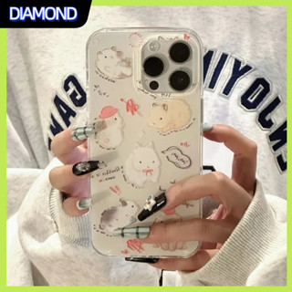 💲คูปองเคลม💲เคสไอโ case for iphone 11 12 ลูกสุนัขน่ารัก เคส 14 13 12 11 pro max การป้องกันอย่างเต็มที่ ทนทาน วัสดุ imd