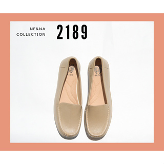 รองเท้าเเฟชั่นผู้หญิงเเบบส้นเเบน Slip on หุ้มส้นเท้า No.2189 NE&amp;NA Collection Shoes