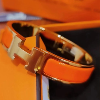 แอร์เมส Classic H Bracelet/Hermes Orange/Size: 16.8/Stock in Thailand/ส่วนลดสำหรับ Duty Free