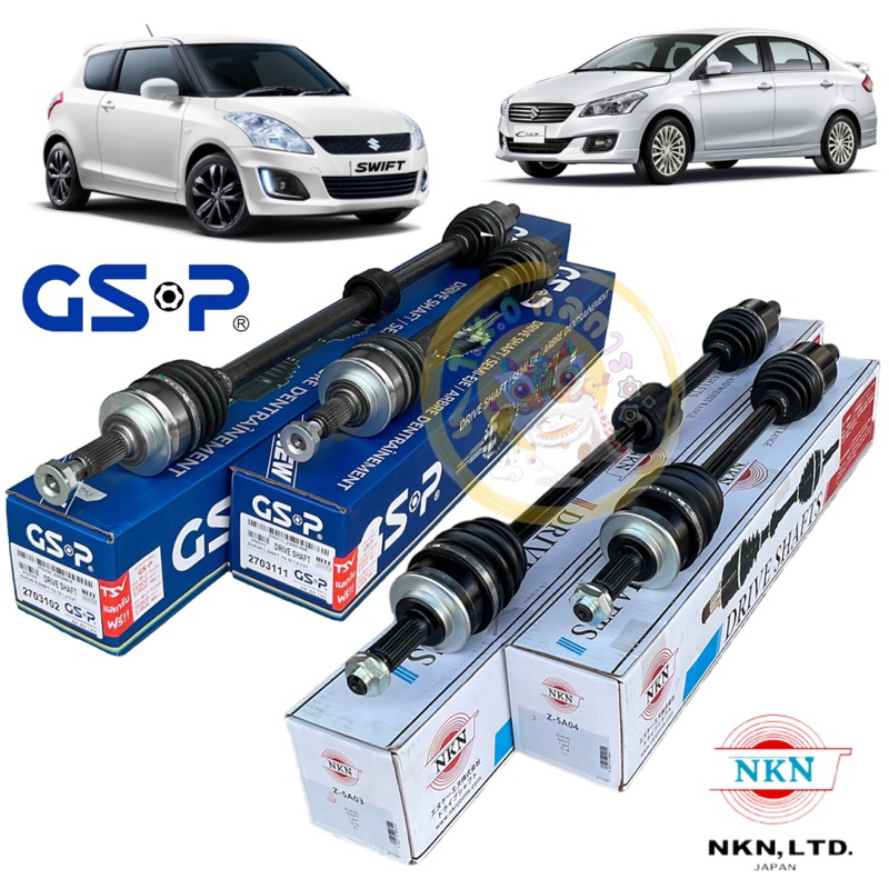 TKD เพลาขับ suzuki swift CIAZ 1.2 A/T (ออโต้) ปี 2012-2017 /GSP,NKN ประกัน 1ปี