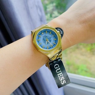 ⌚⌚🎉รุ่นใหม่ ล่าสุดNEW GUESS WATCH เรือนทอง ตัวเรือนสเตนเลสสีทอง