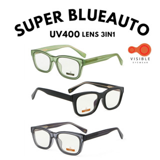 VISIBLE EYEWEAR 5406 Canaan BlueAuto Lens เลือกเลนส์ 2 แบบ แว่นกรองแสงสีฟ้า ออกแดดเปลี่ยนสี