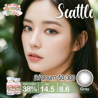 คอนแทคเลนส์ รุ่น Mini Seattle สีเทา/ตาล Gray/Brown มีค่าสายตา (0.00)-(-3.00)