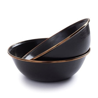 Barebones Enamel Bowl Charcoal ชาม