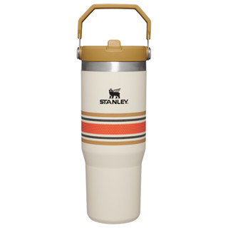 Stanley  แก้วเก็บความเย็น รุ่น VARSITY ICEFLOW™ FLIP STRAW TUMBLER 30 OZ CREAM MESH