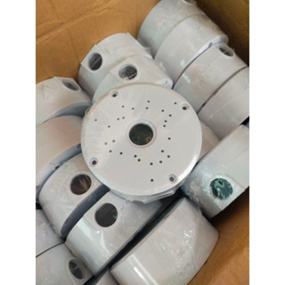 กล่องกันน้ำพลาสติกกลม กล่องพักสาย ทรงกลม กันน้ำได้ Water-proof Junction Box