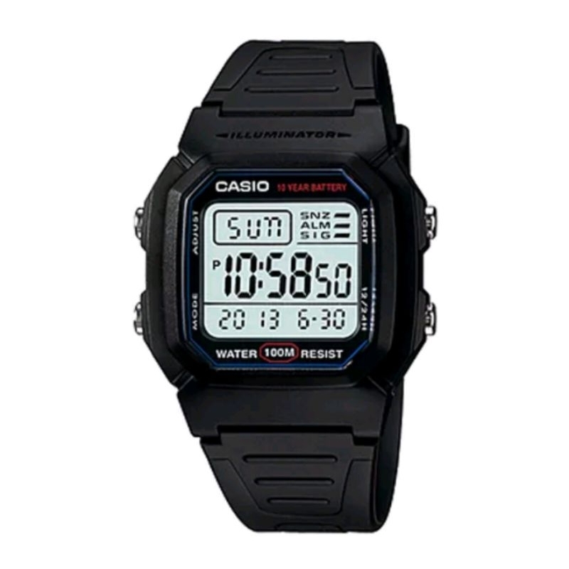 CASIOนาฬิกาข้อมือถ่าน10ปีรุ่นW-800/F-200/F-201 ของแท้รับประกัน 1ปี
