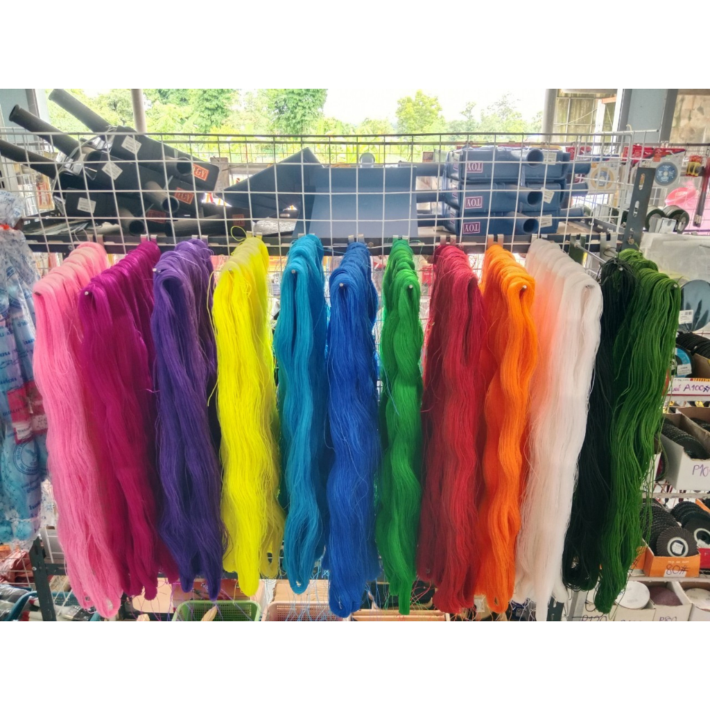 1 ขด I เชือกโปลีสี เชือกไนล่อน ขึงตาข่าย ถักดาง สวนแตง การเกษตร