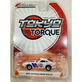 GREENLIGHT 1:64 1970 DATSUN 240Z RALLY 301 alloy model Car Vintage Metal toys