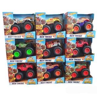 Hot Wheels Monster Trucks 1:43 Rev Tredz รถฮอตวิล มอนสเตอร์ทรัค ขนาด 1:43