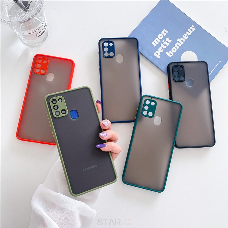 A2zShop Samsung Galaxy A12 A22 4G A22 5G A32 4G A32 5G A52 5G M52 A72 5G แผ่นใสฝ้ากันกระแทก frosted 