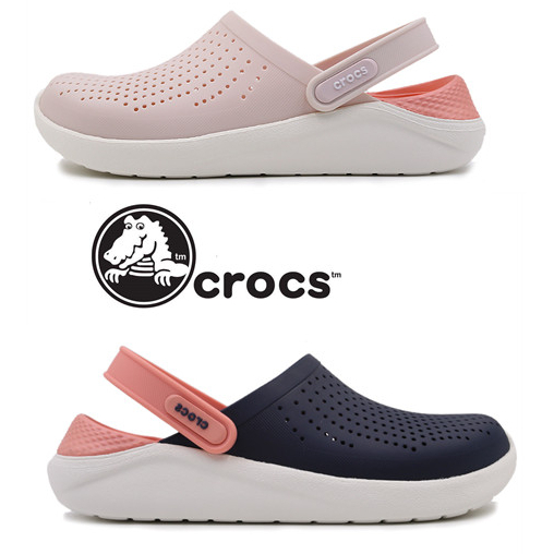 Crocs LiteRide Clog ของแท้รองเท้าชายหาดสำหรับบุรุษและสตรี