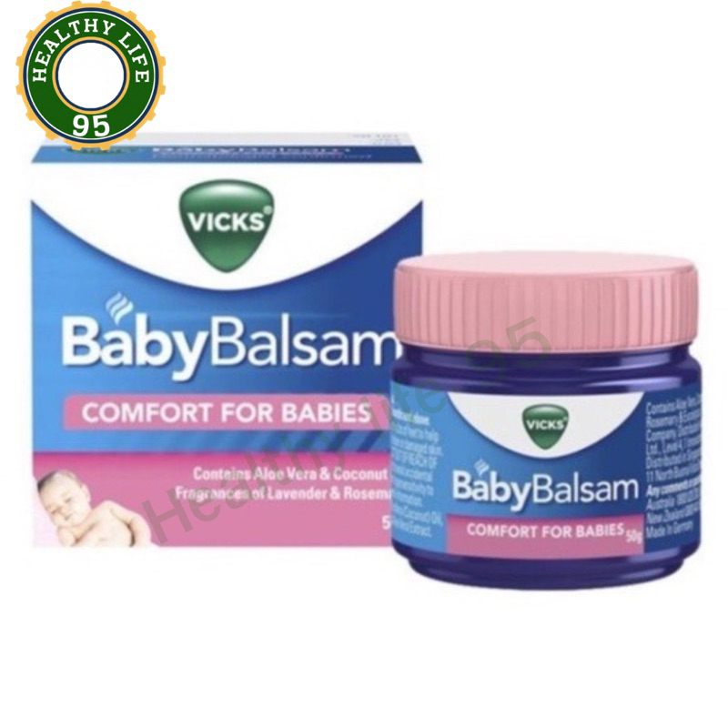 (ของแท้สั่งตรงจากบริษัท).Vicks Baby Balsam 50g ของแท้ ฉลากไทย babyrub วิกส์(วิคส์ เบบี้ บัลแซม) 50กรัม