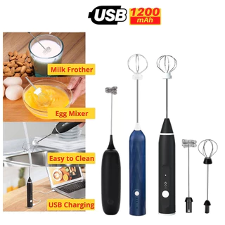 เครื่องตีฟองนมไฟฟ้า แบบชาร์จ usb 1200mAh มีให้เลือก3สี ที่ตีฟองนม อุปกรณ์ชงกาแฟ