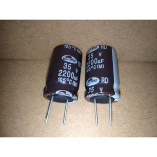 1ตัว 2200UF35V 16*25 35V 2200uF Korea Sanhe SAMWHA Electrolytic Capacitor 35V2200UF