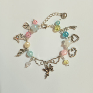 ⊰ พร้อมส่ง ⊱  Cupid in heaven 𝐁𝐫𝐚𝐜𝐞𝐥𝐞𝐭 กำไลลูกปัด มุก สร้อยข้อมือ