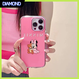 💲คูปองเคลม💲เคสไอโ case for iphone 11 12 หมีมินนี่ เคส 14 13 12 11 pro max ปกป้องอย่างเต็มที่และทนทาน ป้องกันการตก