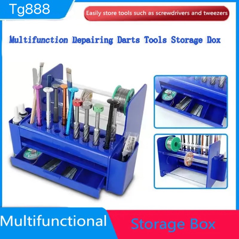 tg888 MY-3092กล่องเก็บชิ้นส่วนอเนกประสงค์กล่องเครื่องมือเชื่อมไขควงแหนบสำหรับซ่อมชิปโทรศัพท์มือถือ