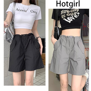 Hotgirl  พร้อมส่งจากกทม ✨กางเกงขาสั้น ผญ🌸y2kกางเกงขาสั้นสีดำ  เอวสูงสไตล์เกาหลีกางเกงขาสั้นลำลองผู้หญิง กางเกงขาสั้นแฟชั่นทรงหลวม