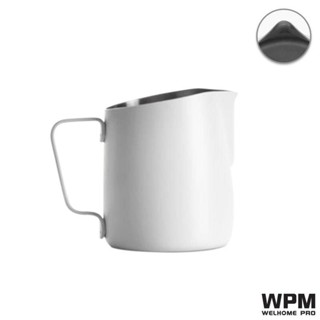 ❗️พร้อมส่ง❗️WPM - Sharp Spout Pitcher 300cc. (Matt White) เหยือกพิชเชอร์ สำหรับเทลาเต้อาร์ท