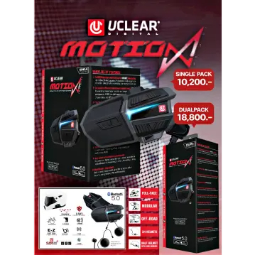 บลูทูธติดหมวกกันน็อค Uclear รุ่น Motion Infinity Single/DUAL Pack