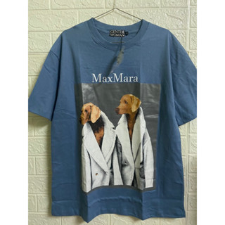 เสื้อยืดยูนิเซ็กซ์Gentlewoman X Maxmara New สีฟ้าพาสเทล