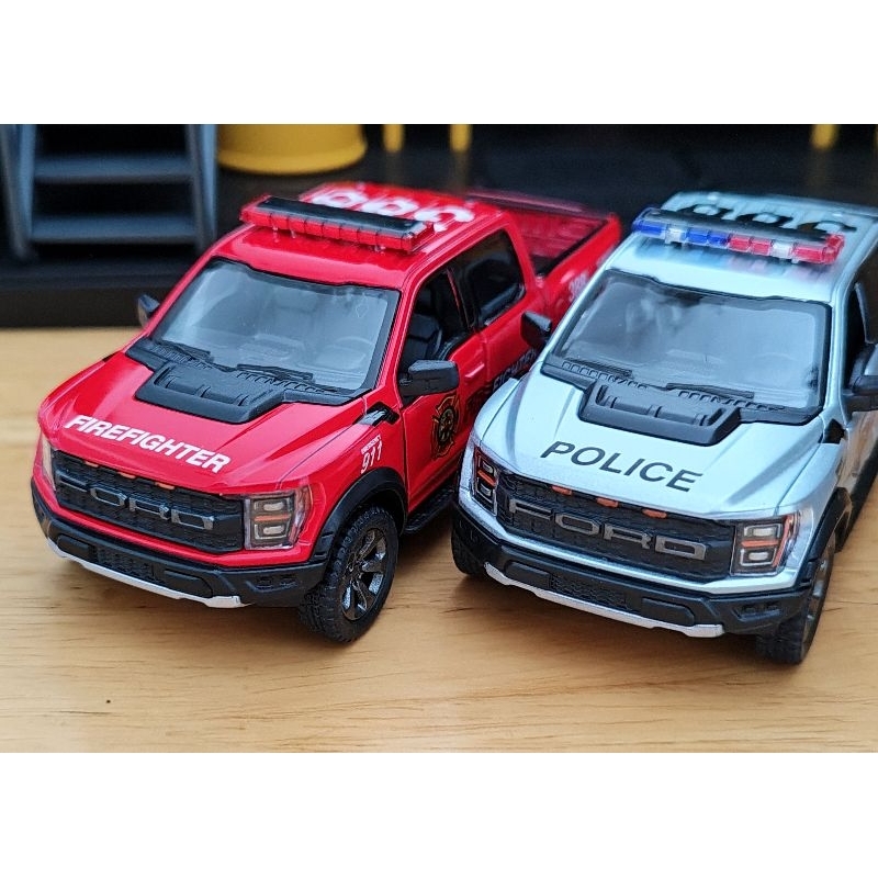 โมเดล รถตำรวจ Ford F-150 SVT Raptor pickup police โมเดลรถเหล็ก