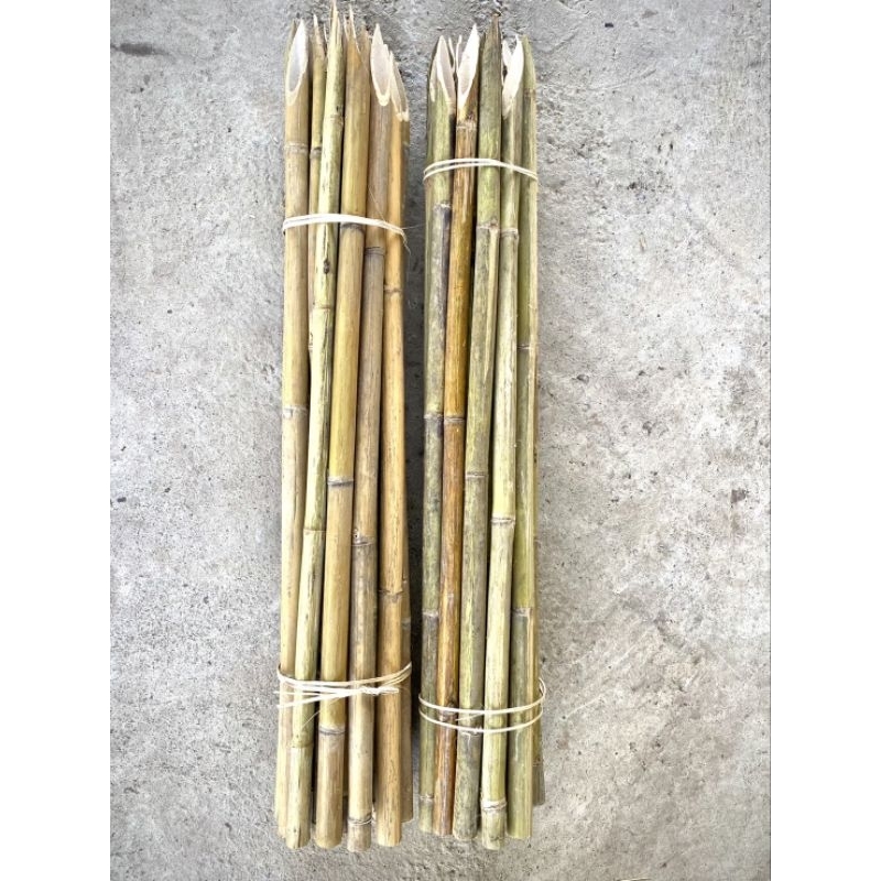ไม้ไผ่ลำ ปลายแหลม ยาว 120 ซม. ขนาด 10 และ 20 ลำ ไม้หลักค้ำต้นไม้
