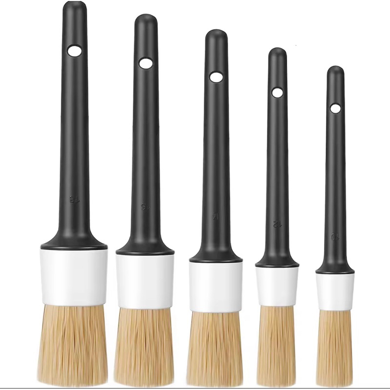 (แปรงปัดขนแปรงขนหมูป่า)  5 ชิ้นสำหรับทำความสะอาดรถยนต์