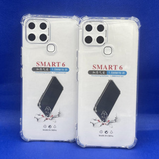 Case infinix เคส infinix Smart6  หนา 1.5mm ตรงรุ่น แบบ TPU ใสเสริมขอบและมุมกันกระแทก ส่งไว จาก กทม