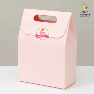 🧁สติกเกอร์ ติดกล่องขนม 128 ดวง 🍰 กันน้ำ เปลี่ยนข้อความได้ มีหลายแบบให้เลือกค่ะ