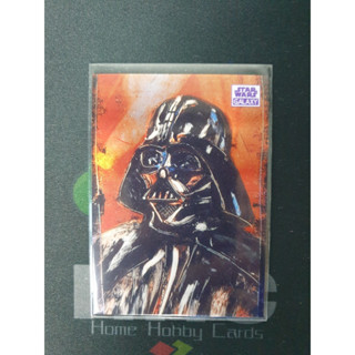 การ์ด Topps Chrome Star Wars Galaxy "Darth Vader" Purple refractor /25