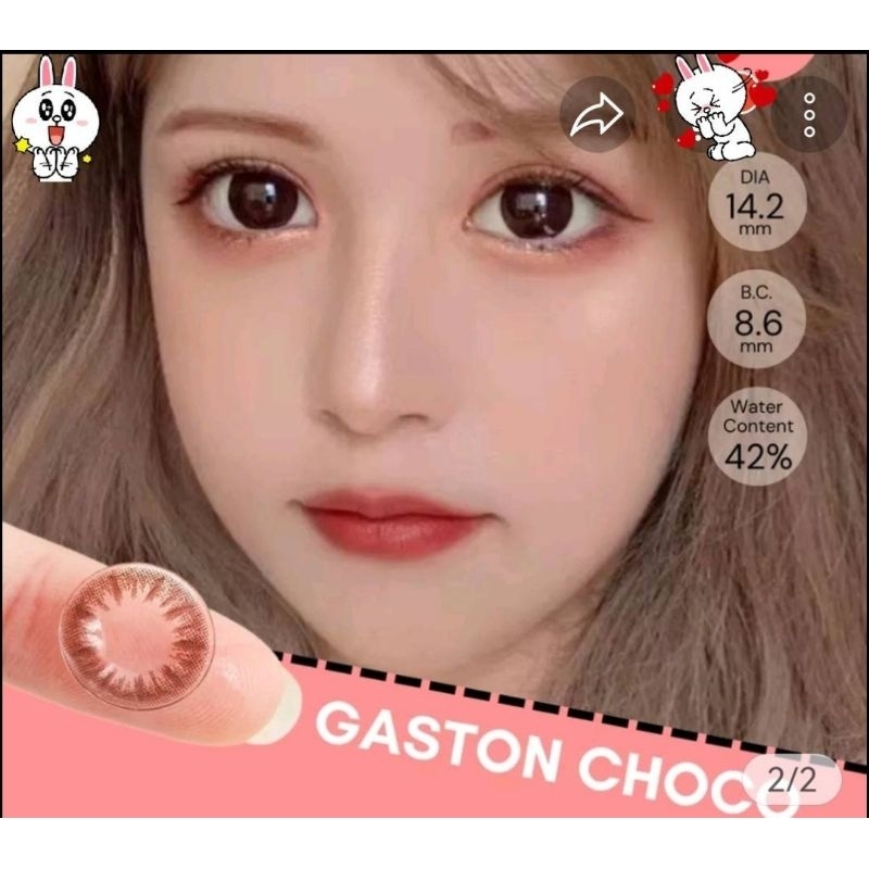 Angel​ Zone รุ่น​ Gaston Choco คอนแทคเลนส์​รายเดือน