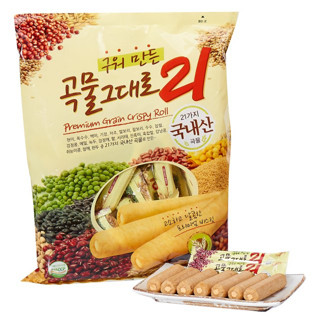 [ของแท้] 곡물그대로21 KEMY Premium Grain Crispy Roll (เกรนโรล ธัญพืชอบกรอบ) 180g