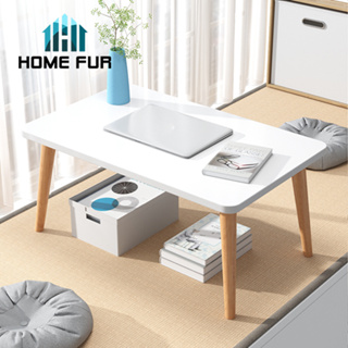 Home Fur โต๊ะญี่ปุ่น โต๊ะวางโน๊ตบุ๊คนั่งพื้น นั่งอ่านหนังสือขนาดเล็ก มีช่องวางแท็บเลท