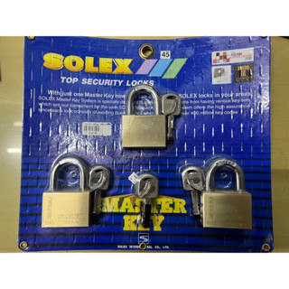 Solex กุญแจมาสเตอร์คีย์ระบบลูกปืน Master Keys ขนาด 45มม. 3ตัวชุด