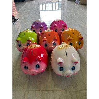 กระปุกออมสินหมูอ้วนตาโต ไซต์L แตกเสียหายเปลี่ยนใหม่ให้ฟรี