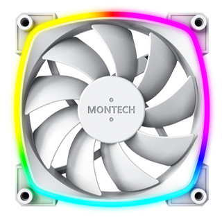 MONTECH (พัดลมเคส) AX120 PWM FAN WHITE